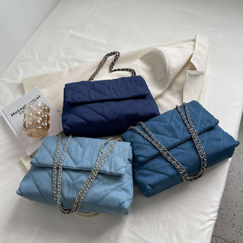 Designer Bag Fashion Summer Jeans Denim Bags Shoulder Crossbody Bag Women Canvas Girl Chain Handbag Luxury Designer Quilted Tote Bags purse luxury bag