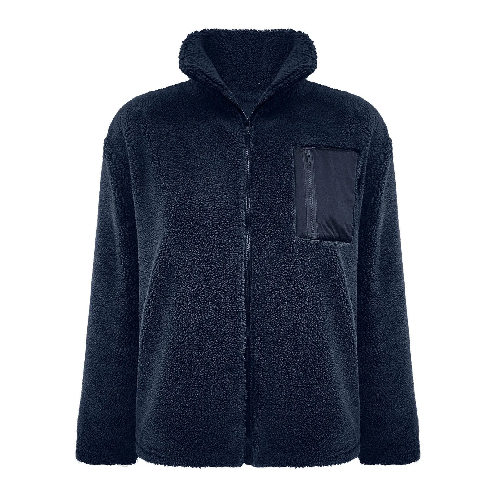 Winter Jackets Woman 2024 Womens Winter Trendy Full Zipper Fleece Jackets Long Sleeve Relaxed Warm Teddy Coats 241104