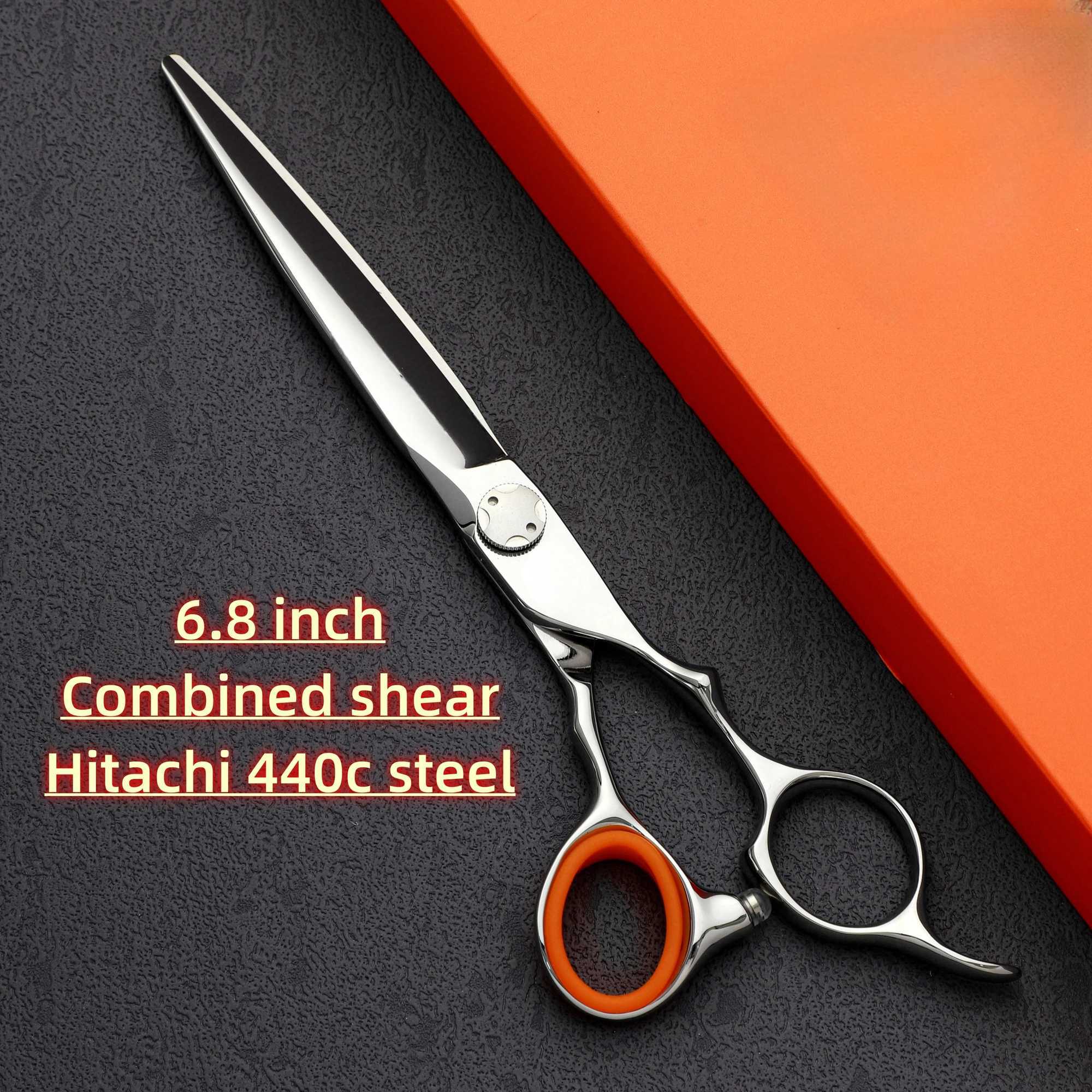 Hairdressing Scissors Professional Barbershop Accessories Hitachi 440C Steel Hair Cutting Tools Set of 6.0-6.5-6.8XJ241104