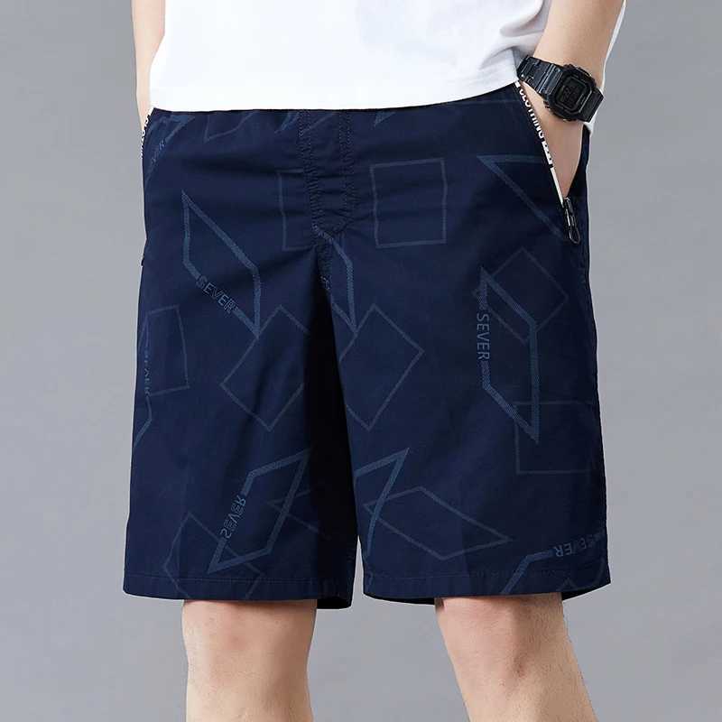 Summer Mens Shorts Cotton Knee Pants Golf Plaid Fashion Zipper Pocket Large Size Y2K Swim Beach Relaxed Fit Jogger ShortsXJ241104