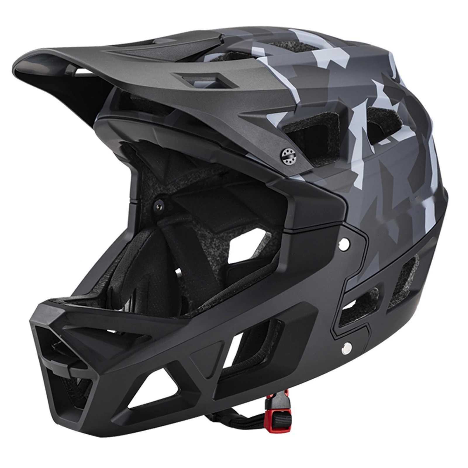 Cycling Helmets LIXADA full face mountain bike helmet light adult racing downhill MTB helmet with over 31 ventilation openings and detachable lining 2