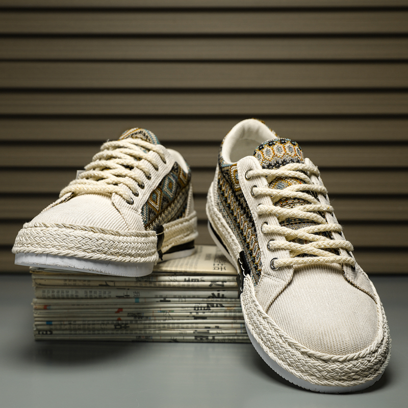 2025 New Designer Men's Flat Canvas Shoes Classic Yuppie Casual Walking Shoes Outdoor Sports Men's Shoes Fisherman Sports Shoes Men