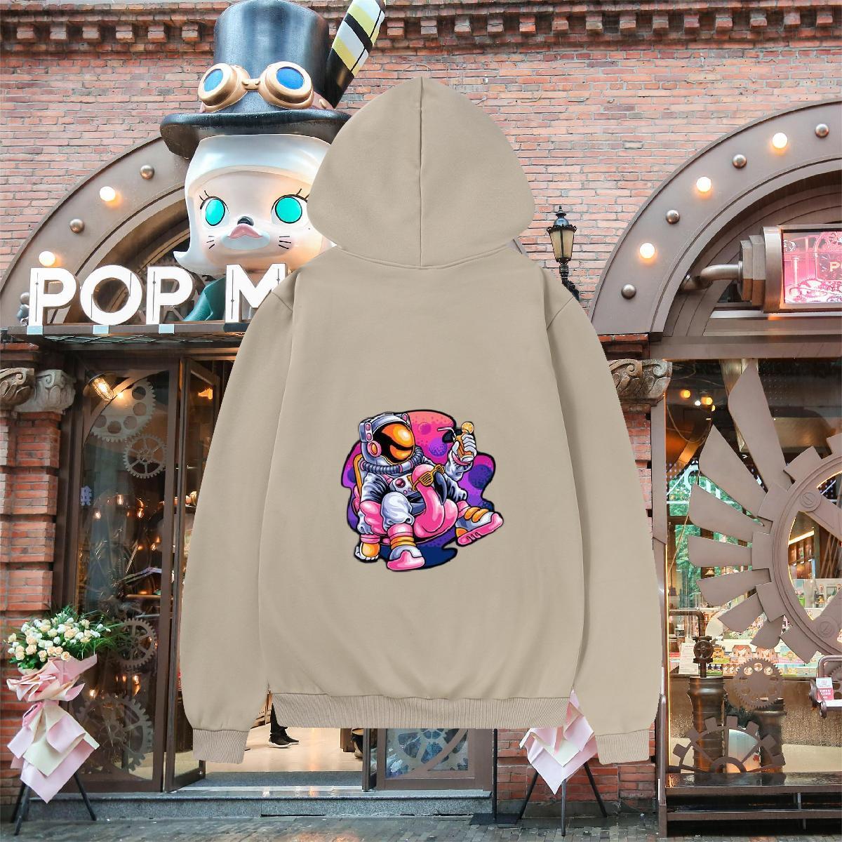 Wholesale Man Hoodie Breathable Unisex Men's Hooded Sweatshirt Skull Clothings Casual Cotton 350g