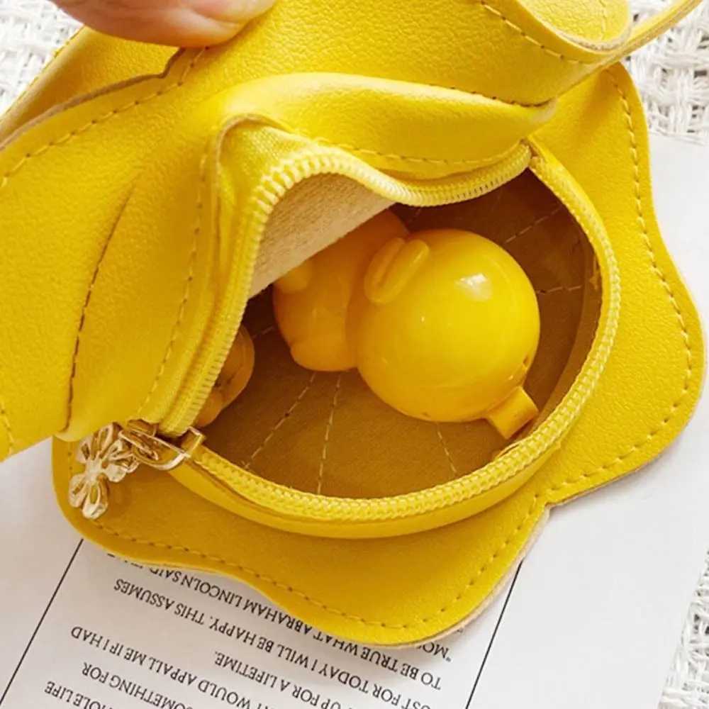 Cute Flower Girls Coin Purse Shoulder Bags Kids Mini Packet Crossbody Handbags Casual Bag Childrens Messenger Bag LX241104