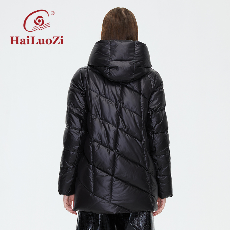 Hailuozi 2022 New Women's Winter Parka Short Hooded Warm Women Jackets Quilted Thicken Female Outerwear High Collar Coat 6056