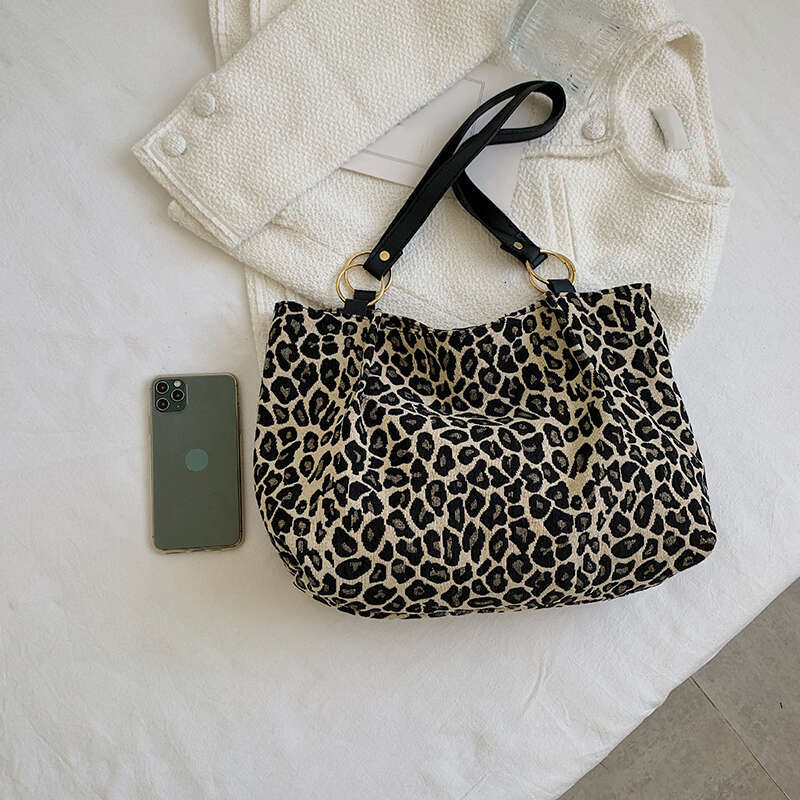 Designer Bag New Fashion Tote Bags Shopping And Travel Canvas Bags Women Popular Handbags Large Capacity Leopard Shoulder Bags purse luxury bag
