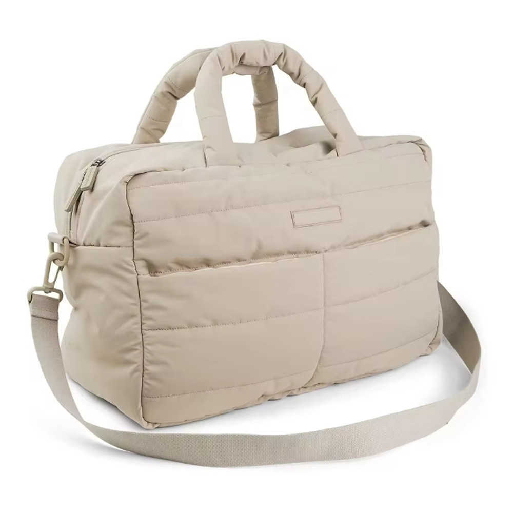 Internet famous mommy bag, outdoor stroller hanging bag, bean sand color, ultra light handheld mother baby bag, baby diaper pad 241115