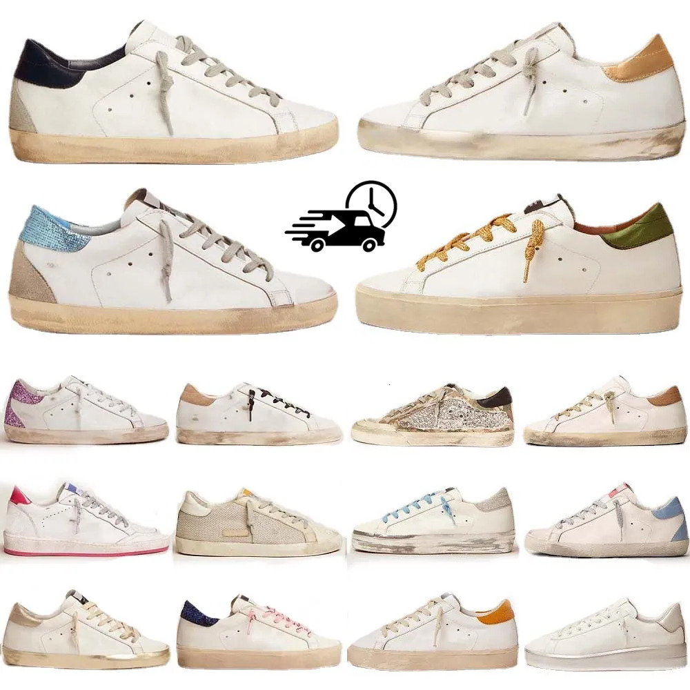 Designer Sneakers Running shoes Plate-forme Shoes Leather Shoes Loafers Vintage Ball Old Dirty Shoe star Women Men Black White Star Trainers