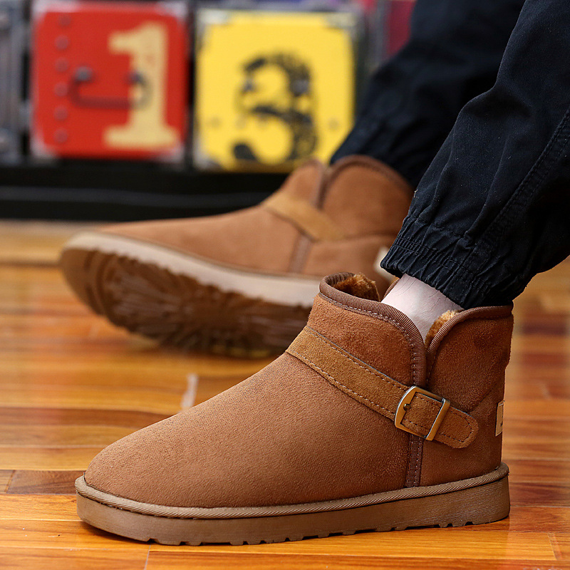 2024 free shipping designer snow fur furry flurry winter boots ankle work shoes platform martin boot mens booties