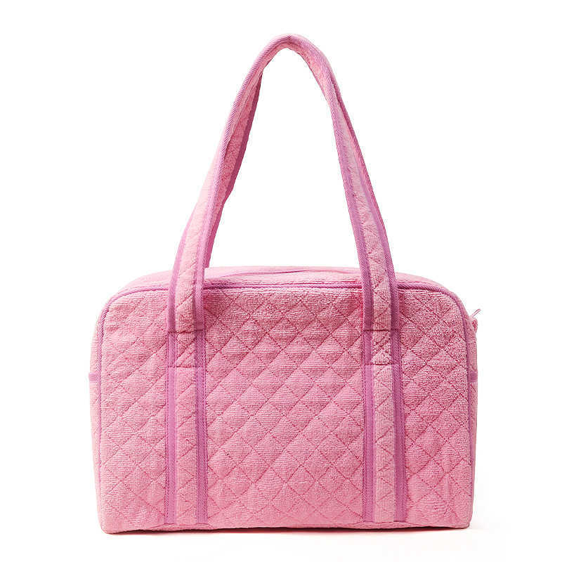 tote bag, towel cloth tote bag, large capacity single shoulder tote bag, luggage bag, storage handbag 241115