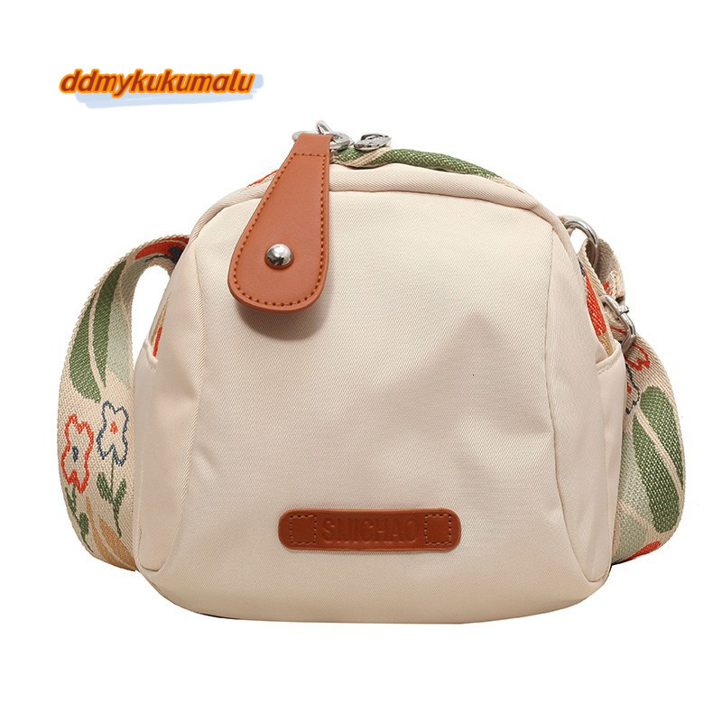 Waterproof nylon fabric crossbody popular for women in 2024, large capacity single shoulder dumpg bag, niche leisure commuting bag #26 kukumalu