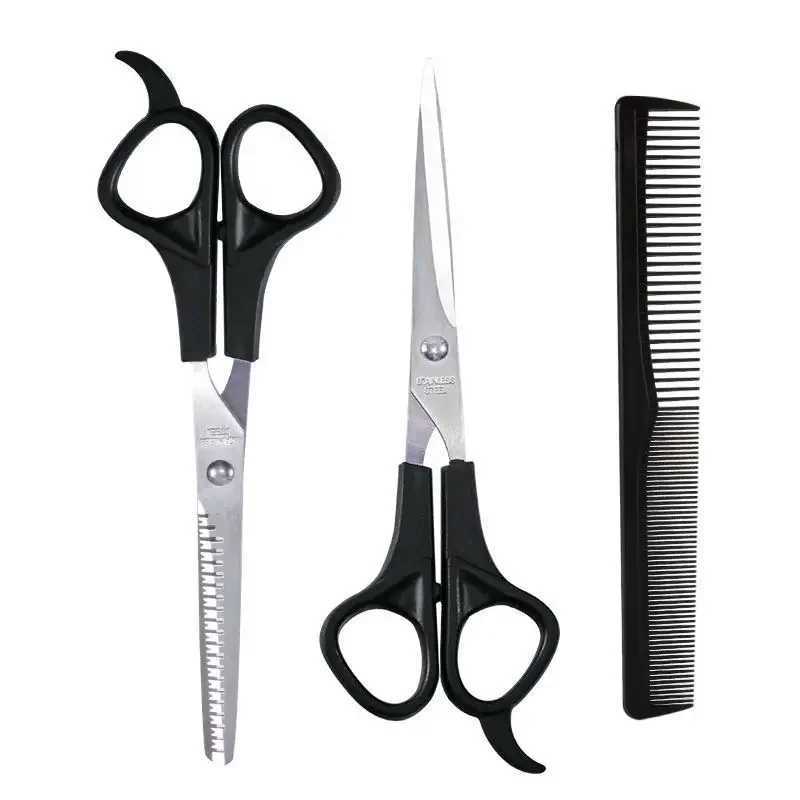 3PCS Hairdressing Scissors 6 Inch Scissors Kit Tool for Cutting Thinning Hair Comb Barber Accessories Salon Hairdressing ShearsXJ2411