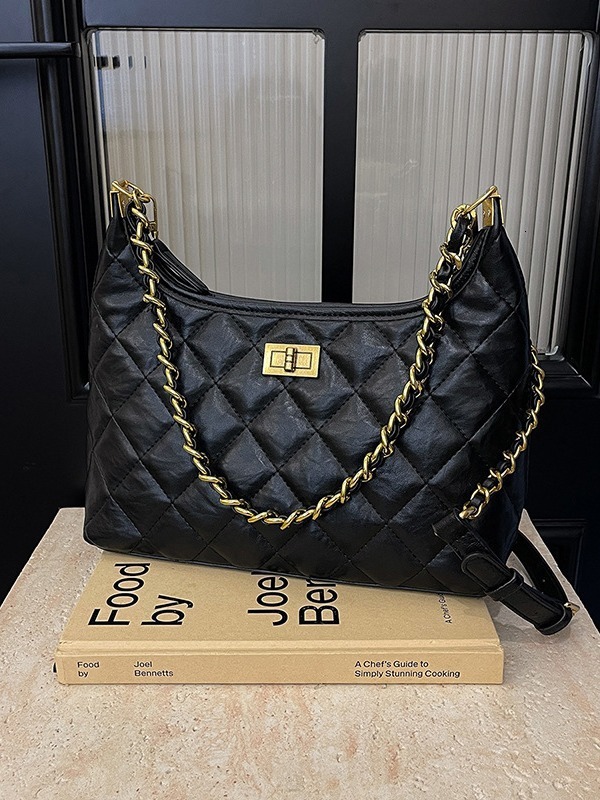 Design Lingge Small Fragrant Wind Chain Bucket New Versatile Underarm Single Shoulder Crossbody Bag Bags Designer Handbags