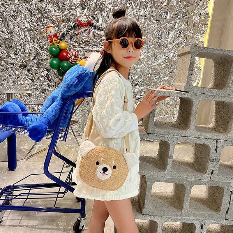 Japanese Style Kawaii Bag Women Plush Shoulder Bag For Women Crossbody Bag Small Phone Purse Bag LX241104
