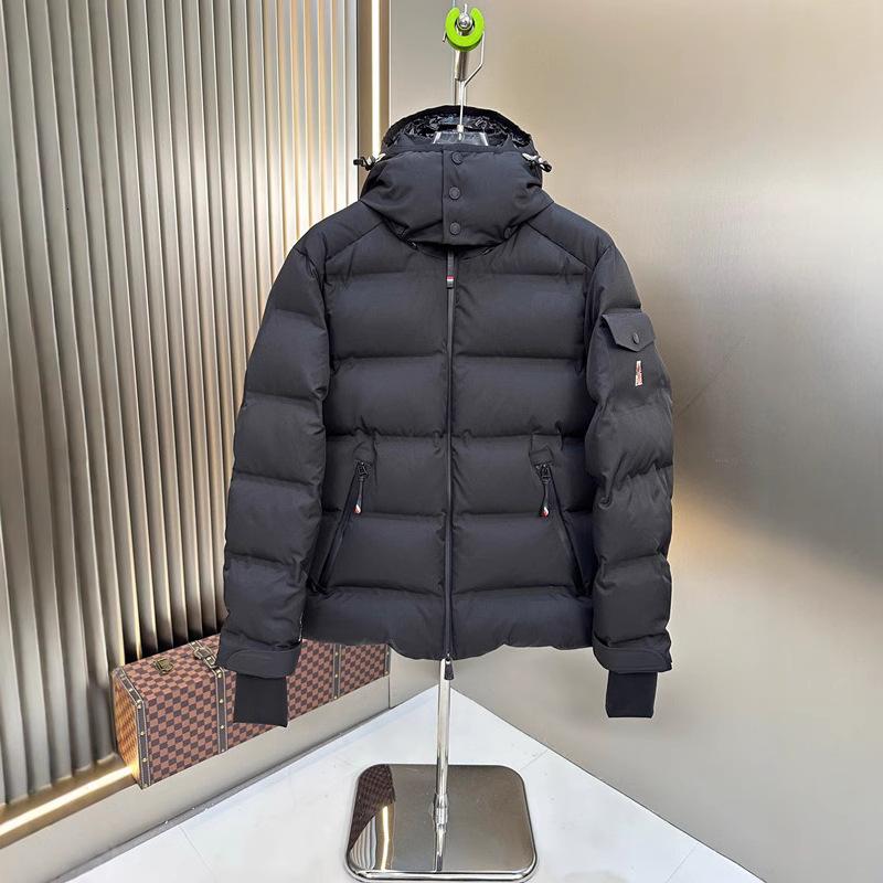 Designer quality outdoor windproof detachable hooded down men's cold proof and warm high-end ski jacket