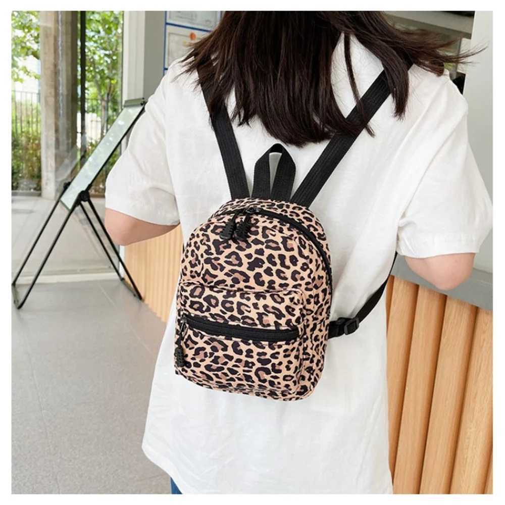 Fashionable Cute Girls Backpack Portable Mini Women Ladies Travel Shoulder Bag Canvas Things for Boy Schoolbag Floral Print LX241104