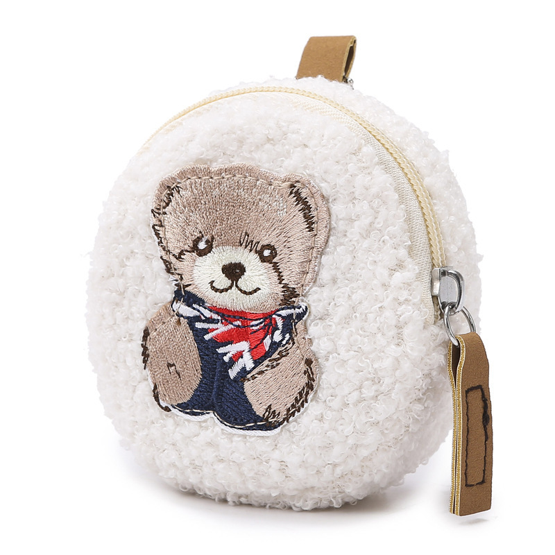 Cashmere storage woolen coin purse, lamb key bag, cashmere mini bag