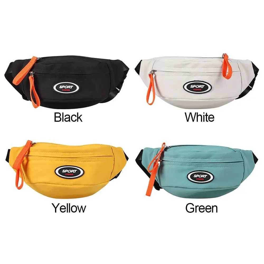 New Fashion Cute Childrens Chest Bag One Shoulder Crossbody Fanny Pack Canvas Diagonal Bag Girl Boy Zipper Bag Coin Purse LX241104