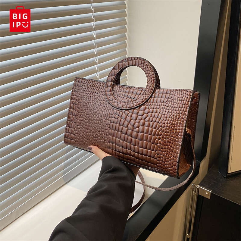 Designer Bag Women's Crocodile Pattern PU Leather Handbags Green Square Bag Fashion Brand Shoulder Messenger Bags Female Clutches purse luxury ba