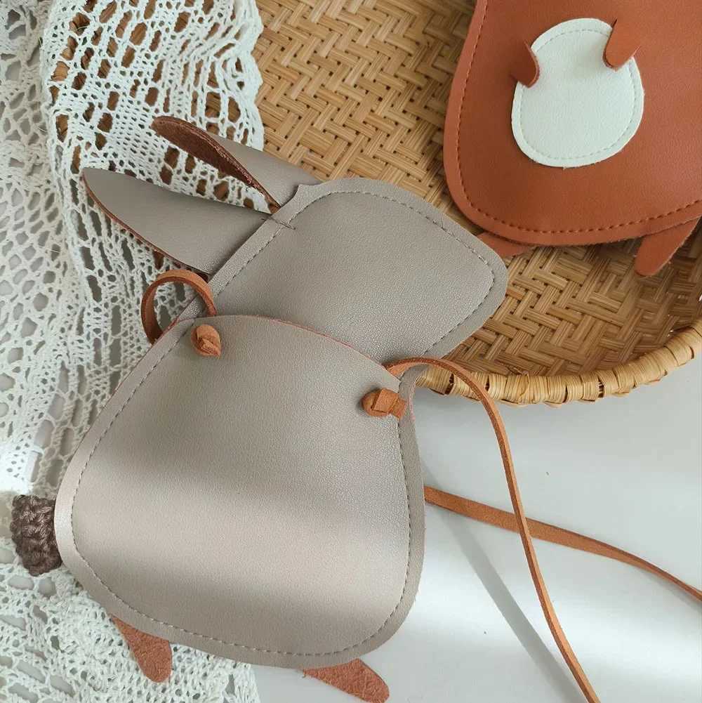 New Cute Bunny Kids Mini Bags for Toddler Girls Boys Squirrel Crossbody Bag Kawaii Baby Childrens Small Handbags Gift LX241104