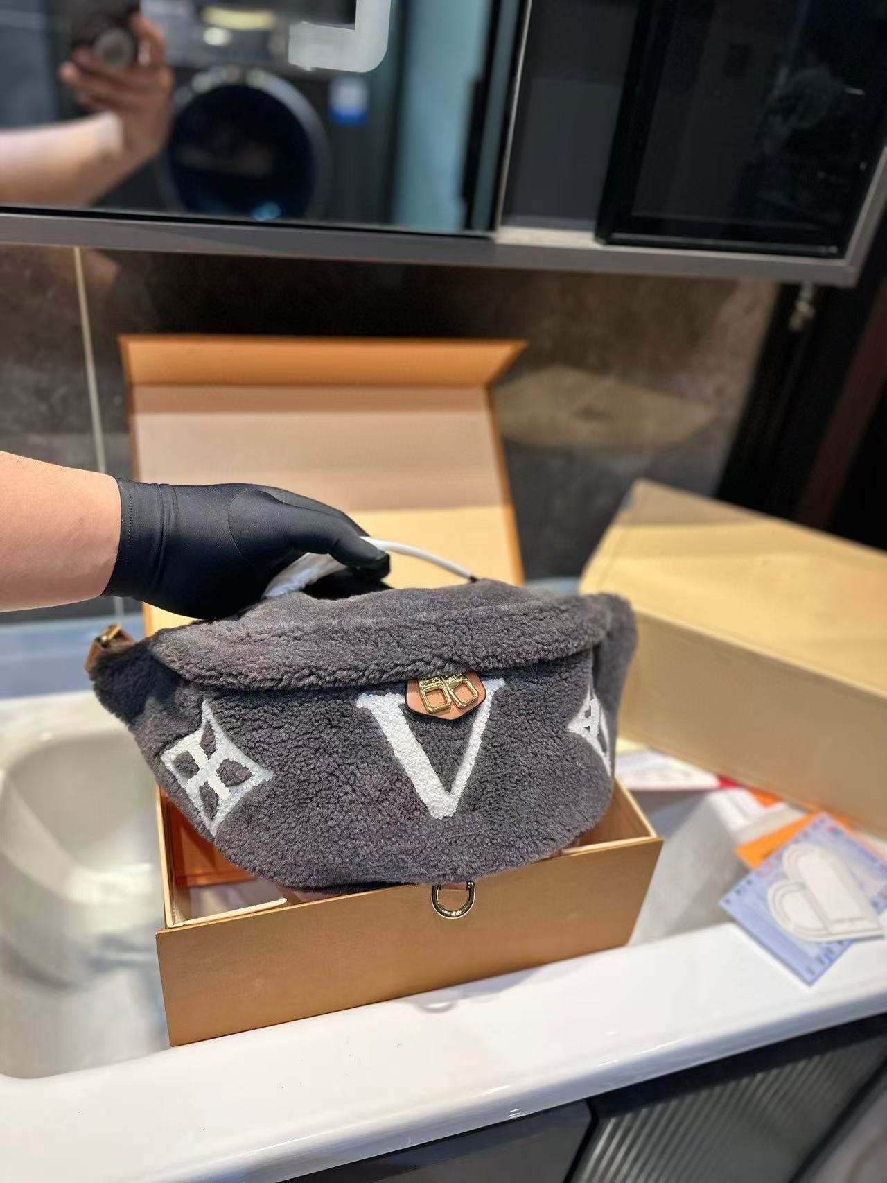 Sac de créateur 10A Bagins de taille pour femmes sacs de taille de luxe pour femmes de luxe de luxe Cross Body with Letter Modèle Lamb Sac à banc