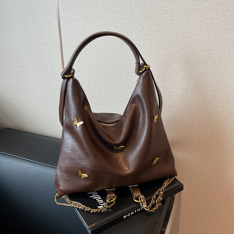 Autumn And Winter Large Capacity Women's New Versatile Rear Backpack Multi Use Single Shoulder Crossbody Bag Bags Designer Handbags