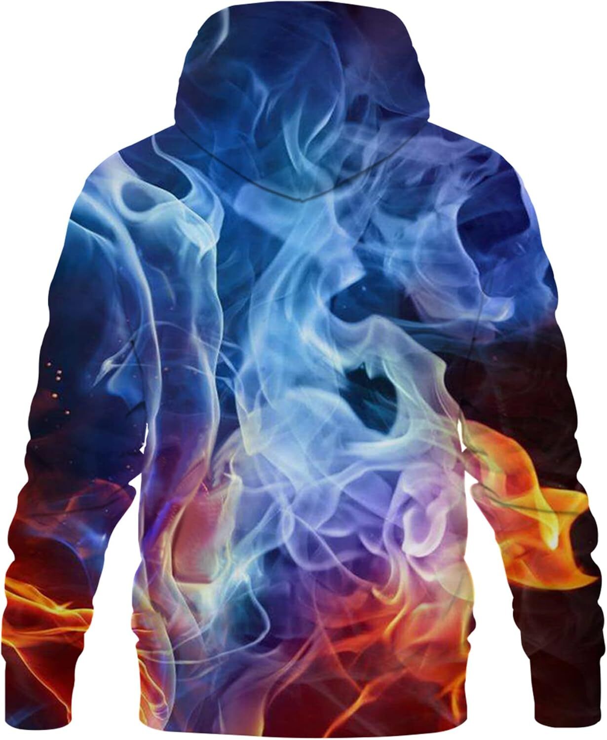 Hoodie for Mens Womens Unisex Realistic 3D Print Galaxy Pullover Hooded Sweatshirt Hoodies with Big Pockets Graphic Hip-hop cool