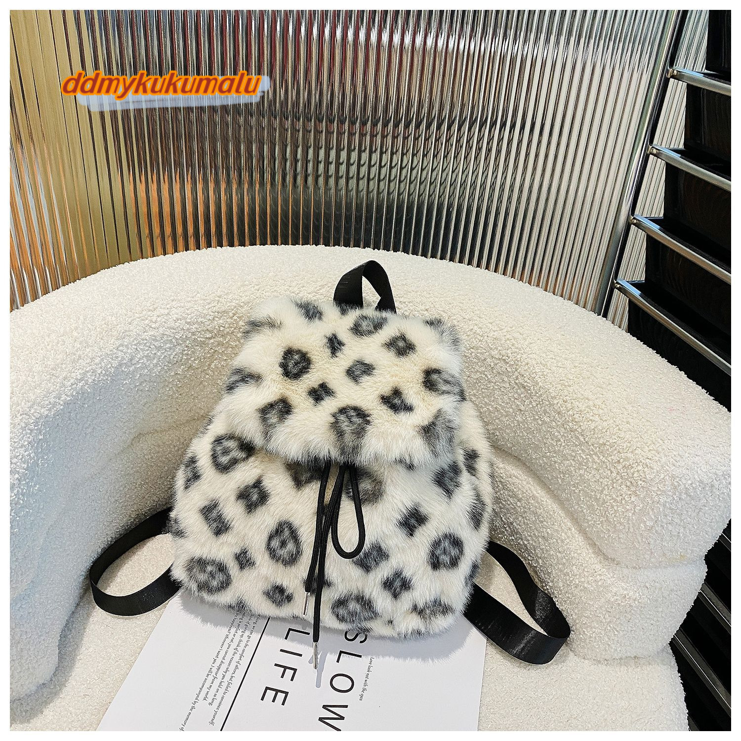 Autumn and winter fur bag new casual small women's versatile Korean version high-end fashion backpack #26 kukumalu