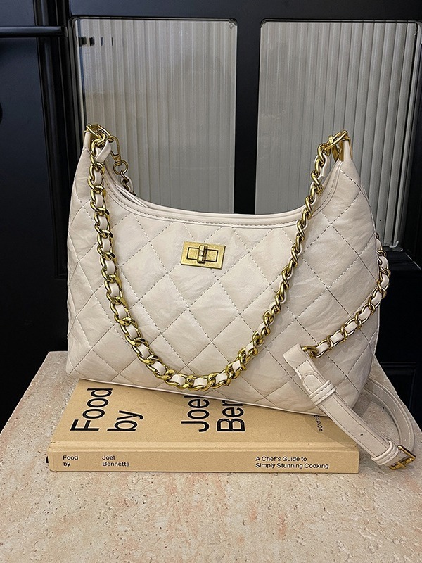Design Lingge Small Fragrant Wind Chain Bucket New Versatile Underarm Single Shoulder Crossbody Bag Bags Designer Handbags