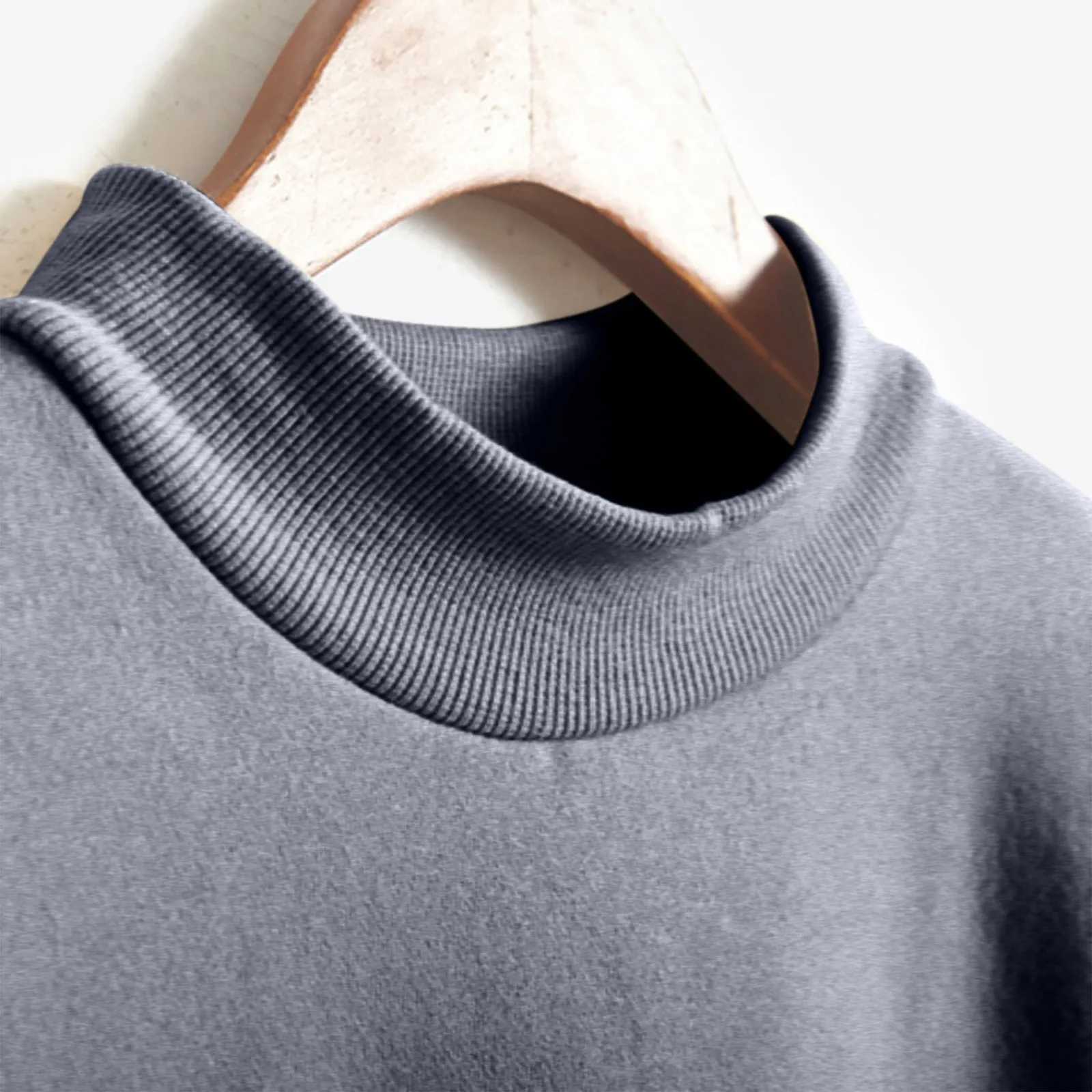Women O Neck Solid Color Turtleneck Long Slve Velvet Sweatshirt Cotton Lightweight And Breathable Workout Pullover Cozy WearLX241104