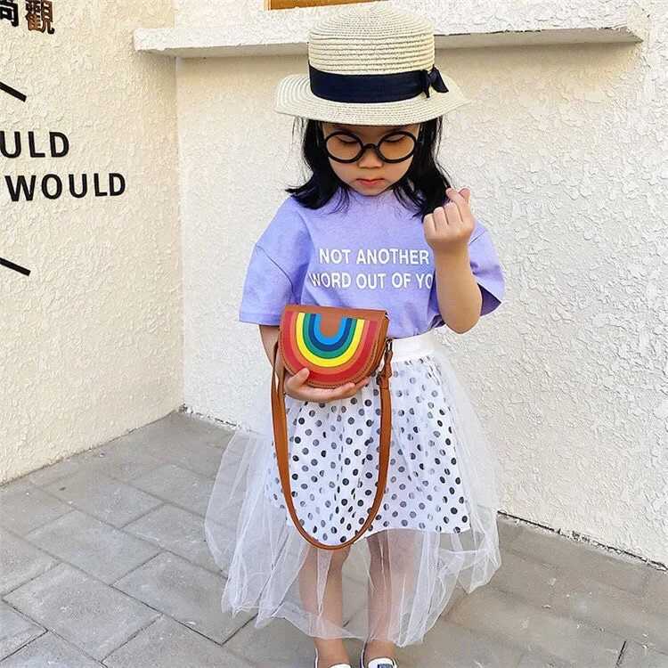 Cute Children Small Shoulder Bags Baby Girls Mini Coin Purse Handbags Lovely Accessories Boys Kids Crossbody Bag LX241104