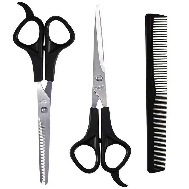3pcs Hair Scissors Set Salon Hairdressing Professional Tool Barber Hair Thinning Hairdressing Combs Hair CuttingXJ2411