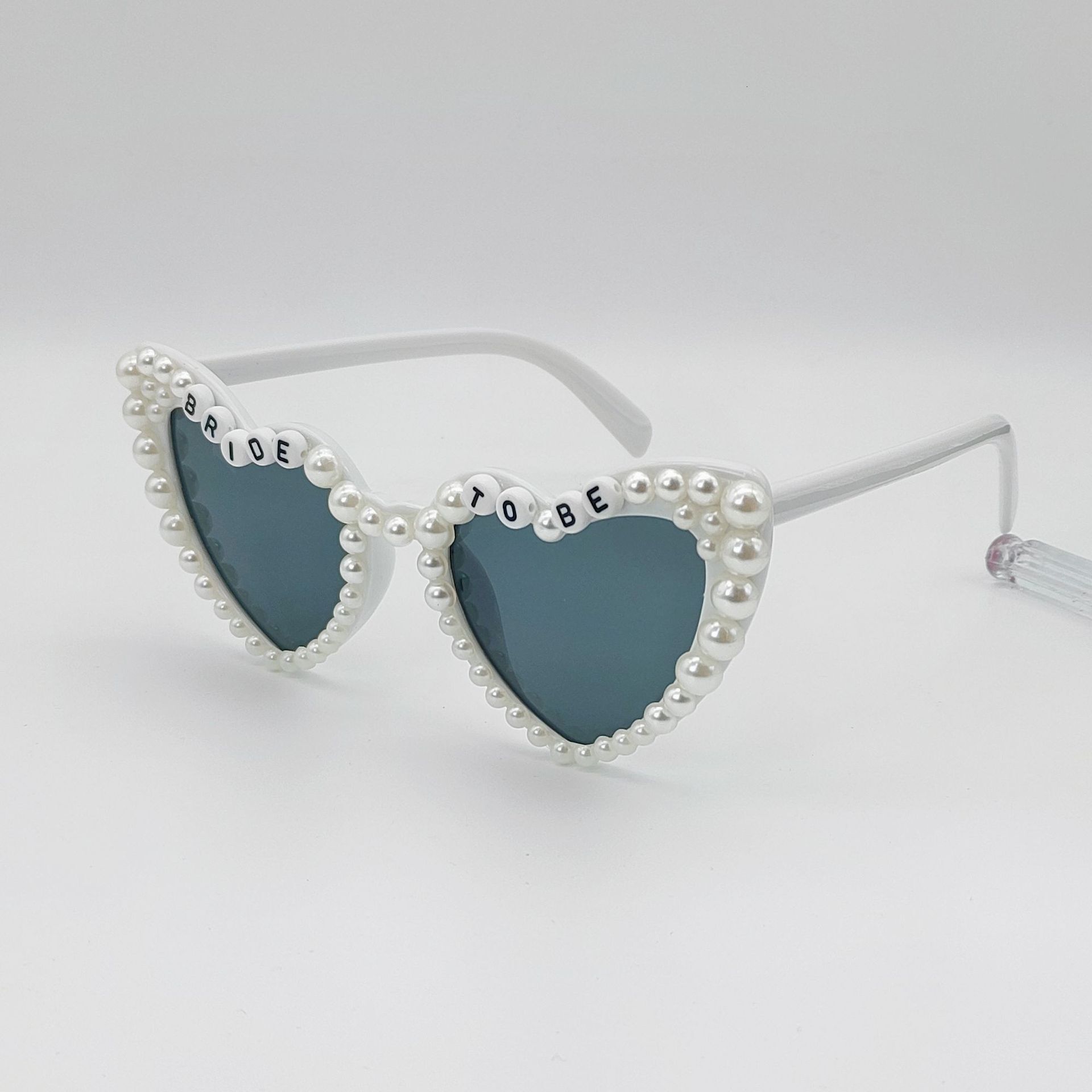 Pearl Wedding English Letter Bridal Love Single Party Sunglasses F10.16-8.8 65c75