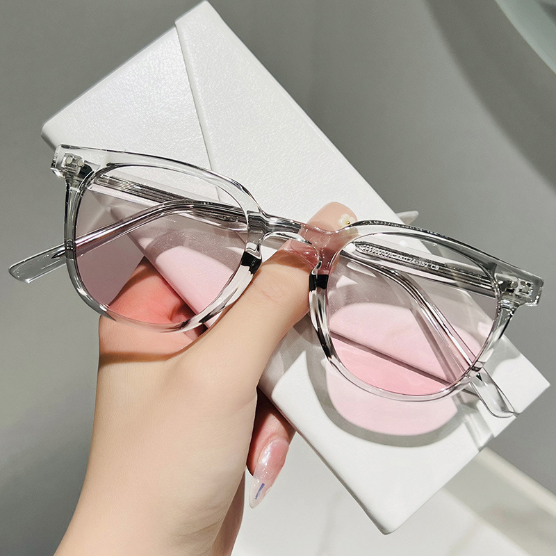 Polaroid lenses, high-end women's eyeglass frames, vintage metal sunglasses Fashionable cute cat eye glasses tortoiseshell anti blue light W092Ey