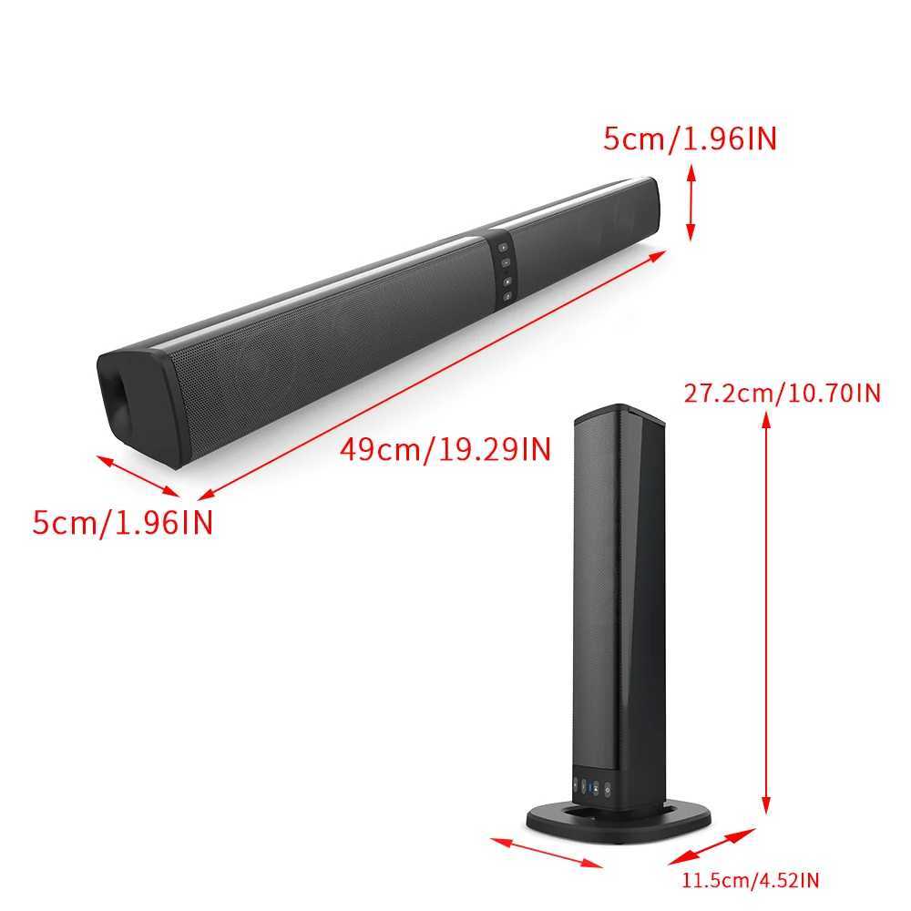Loudspeaker box 20W Speaker with Foldable Split Design - Ideal for TV or PC Soundbar Box Caixa Do Sdo s Z241104