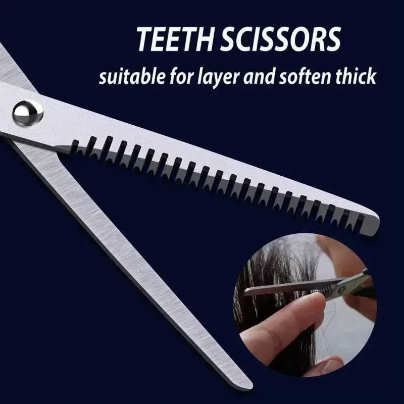 3PCS Hairdressing Scissors 6 Inch Scissors Kit Tool for Cutting Thinning Hair Comb Barber Accessories Salon Hairdressing ShearsXJ2411
