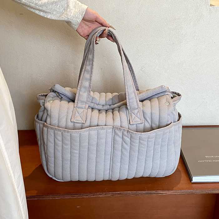 Fashion women's bag shoulder bag large capacity women's tote bag mommy bag baby stroller hanging bag mother baby bag 241115