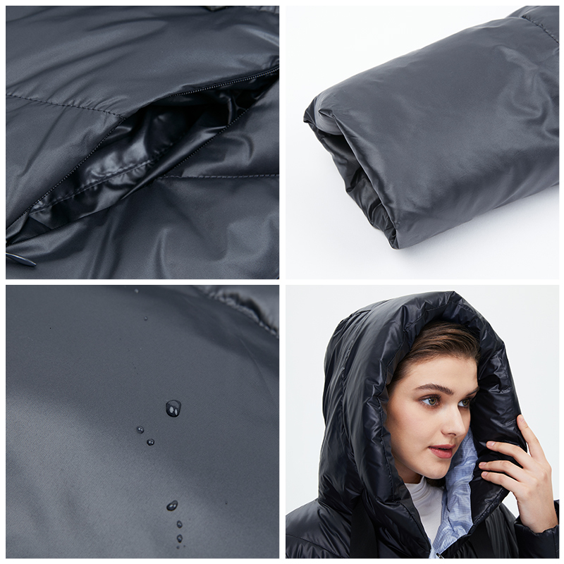 Hailuozi Women's Winter Jacket New Women Coat Lengthened Warm Windproof Hooded Belt High-Quality Bio-Cotton Filg Parka 6032