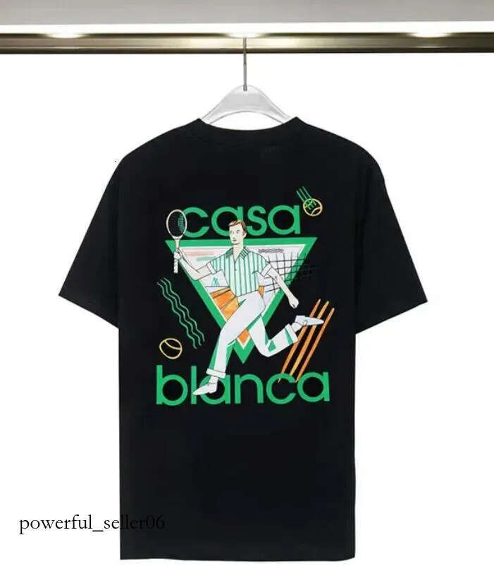 casablana T shirt Fashion Men Women casablanaca Designer T-Shirts Tees Apparel Tops casablancashirt Man S Casual Chest Letter Shirt Clothing 90b