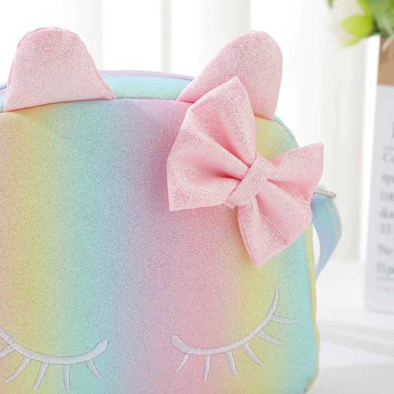 Fashion Kids Embroidery Crossbody Purses Handbags Little Girls Baby Purse Cute Colorful Shoulder Bag LX241104