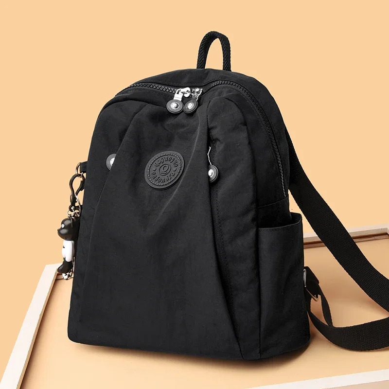 2024 Waterproof Nylon Cloth Women Backpack Fashion School Bags for Teenage Girls High Quality Shoulder Bag Travel Back Pack 241029