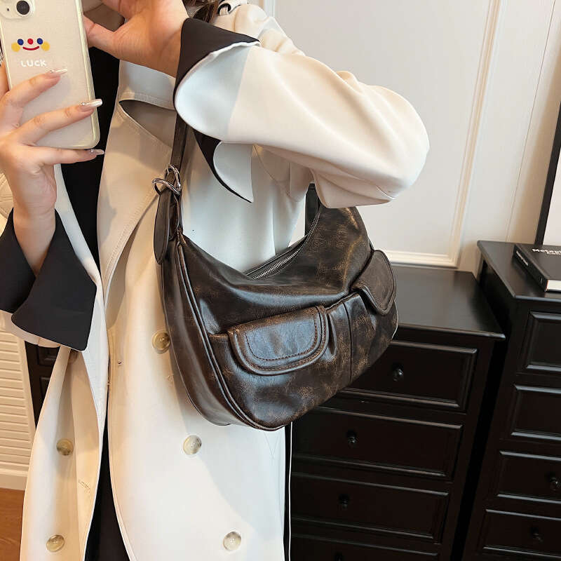 Designer Bag Shoulder Bags Women Solid Color All-Match Simple Multifunction Handbags Large Capacity Underarm Bags For Women Hobo Purse purse luxury ba