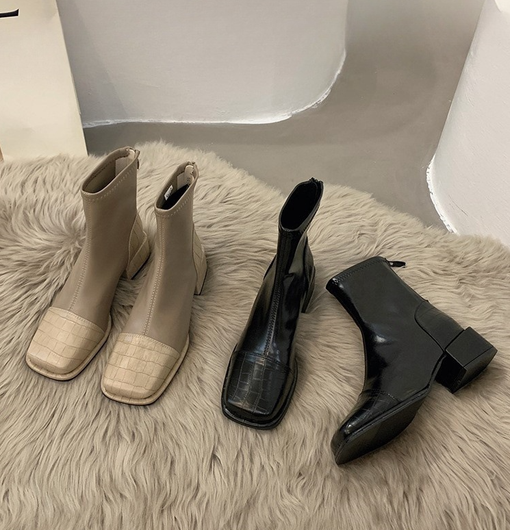 Women's Fashion Boots:Simple Design Handsome British Style Martin Boots 2024 Trendy Boots Hot Sale,Black/Brown,Free shipping