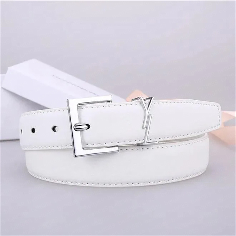 Luxury Designer Belt Womens Belt for Woman designer 2.5cm Width High Quality Men Designer Belts Gold Silver Buckle Womens Waistband 6 color optional