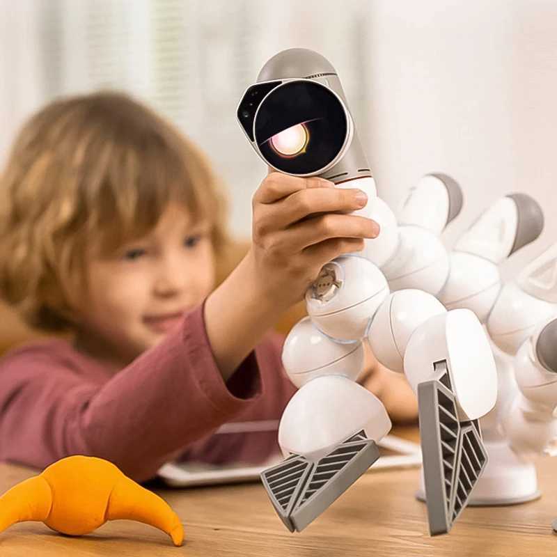 Electronics Robots ClicBot Robot Smart Programming Robot Module Splicing Electronic Automation Robots Dogs Adult Children Gifts Advanced/Master Set J2