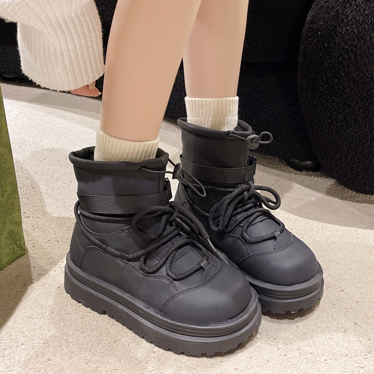 Autumn New Thick Soled Versatile Snow Boots Free Shipping.