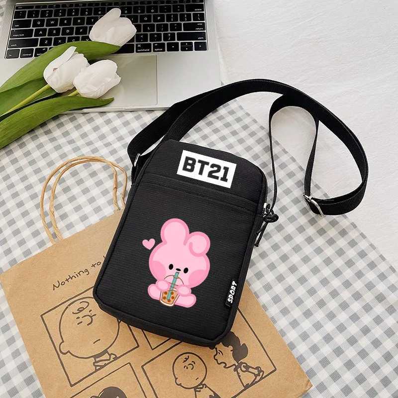 New Crossbody Bag Small Animal Shoulder Bag for Boy Girl Portable Mobile Phone Storage Bag Canvas Bag Birthday Gift LX241104