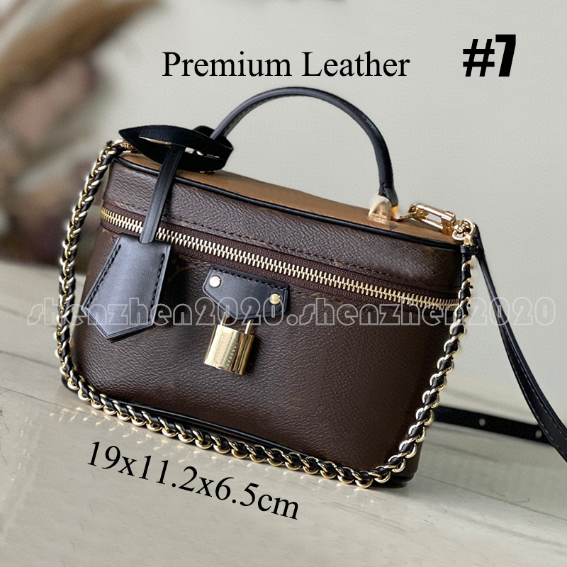 Premium Leather/ Non-Leather Fashion Cosmetic Bag Women's Zipper Handbag Bag Make Up Bags