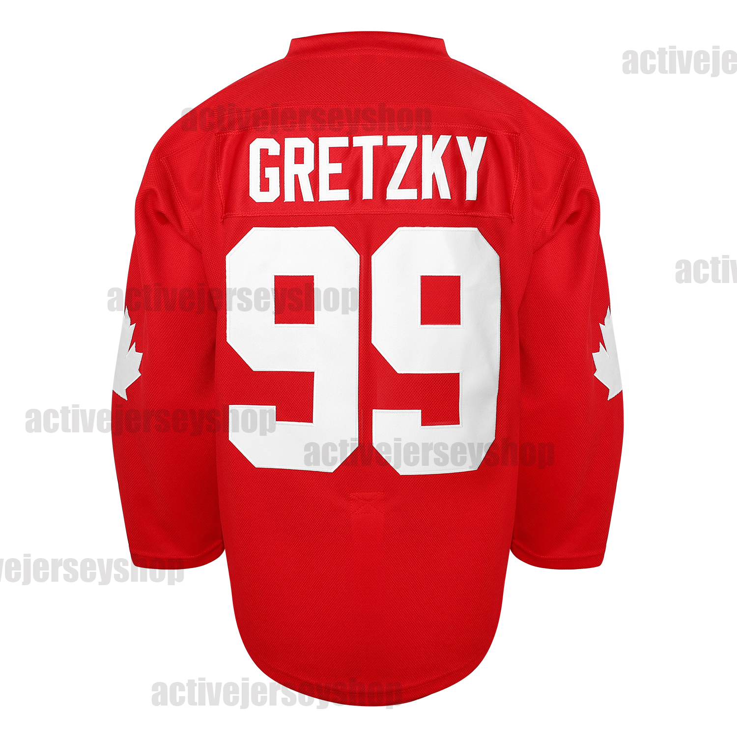 custom red 99 Gretzky hockey custom men women youth jersey