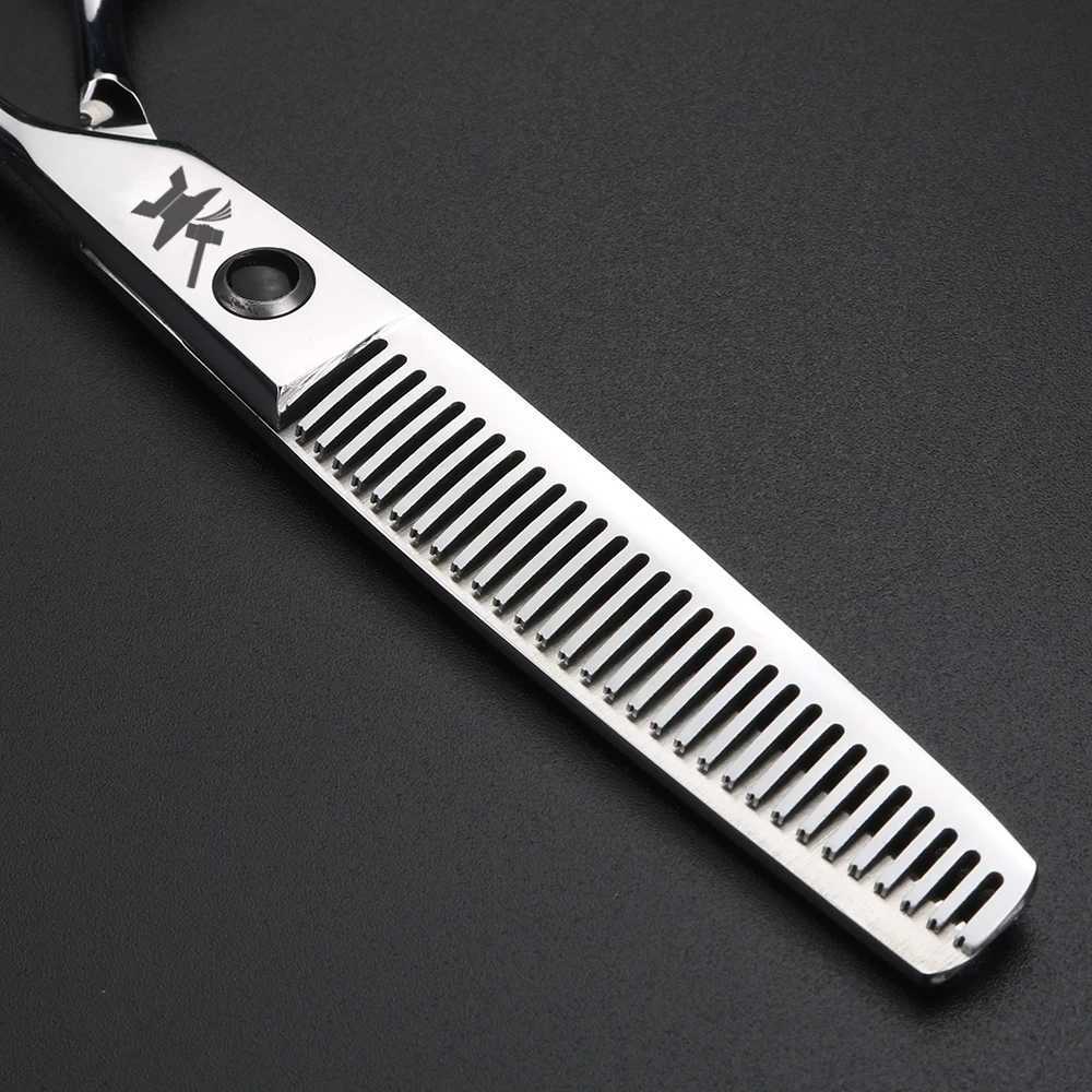 XUANFENG bull Screw Barber Cutting and Thinning Scissors 6-inch Japanese 440C Steel Hair ScissorsXJ2411